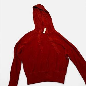 Women's Madewell Red Hoodie Sweater